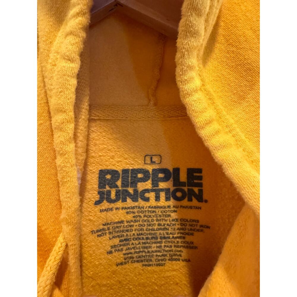 Sugar Daddy yellow graphic hoodie sweatshirt-size Large - Picture 3 of 4